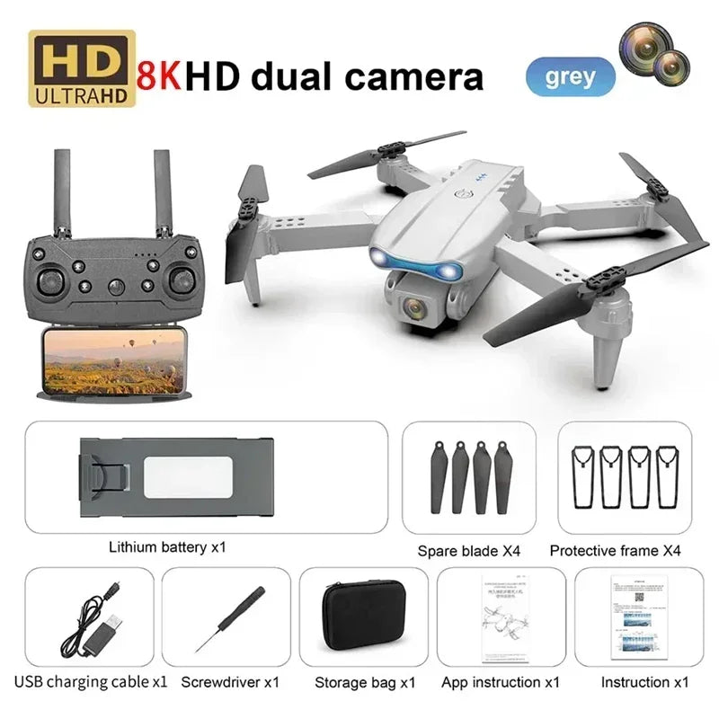 E99 8K HD Camera Foldable Drone with Optical Flow
