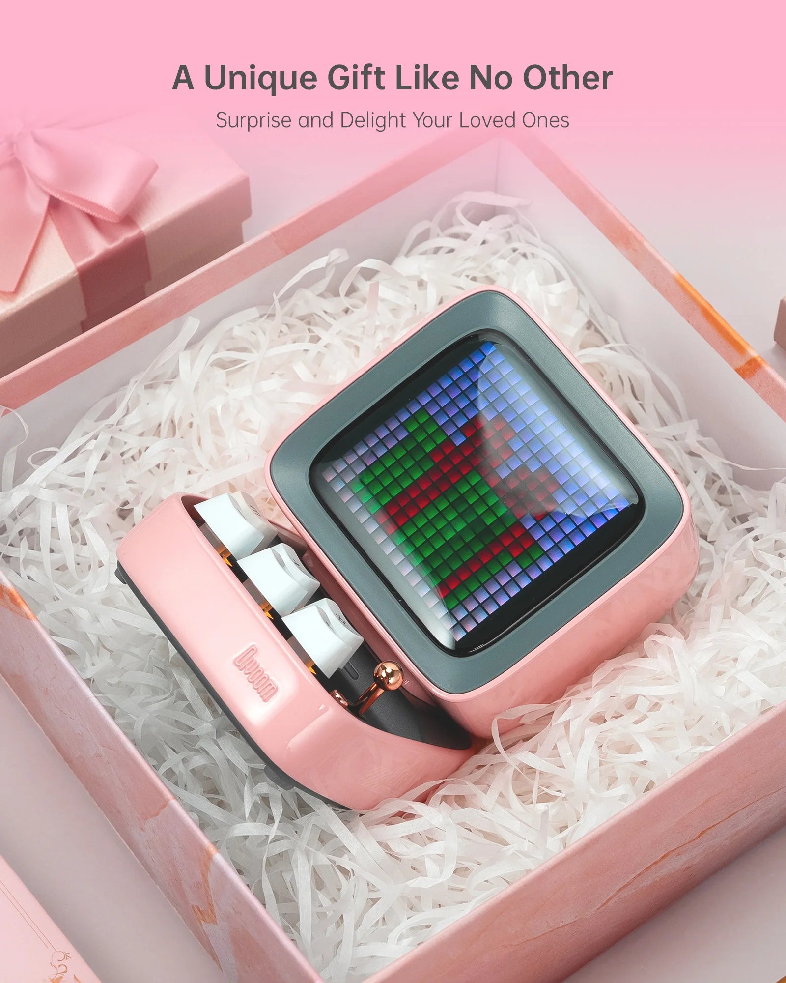 Divoom Ditoo-Pro Retro Pixel Art Bluetooth Speaker & Alarm Clock